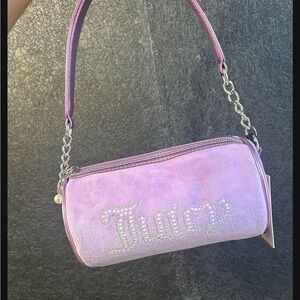 Juicy Couture Purple Shoulder Bag with Chain Strap
